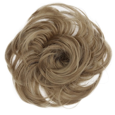 CAISHA Synthetic Fiber Hairpiece Scrunchie Scrunchy Updo Slightly Wavy Dark Blonde G9B