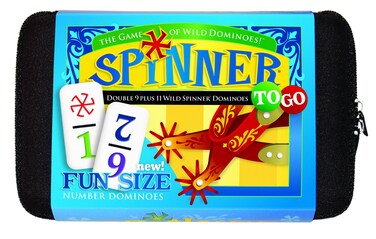 Spinner To Go Number Dominoes White