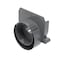 NDS 249 SpeeD Channel Drain Offset End Outlet Connects NDS SpeeD Channel Drain to 3 in Drain Pipe and 4 in Drain Fittings Adjustable Gray