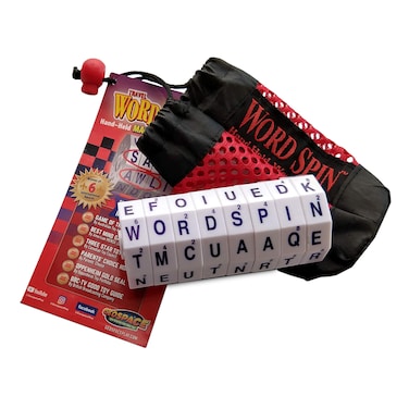 The Original Word Spin Handheld Magnetic Word Game Travel Edition with Storage Pouch