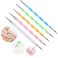 5 pc 2 Way Dotting Pen Tool Nail Art Tip Dot Paint Manicure kit 5PC
