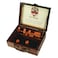 Front Porch Classics  Circa Shut the Box Wooden 9 Number Dice Game with Case for Travel for Adults and Kids Ages 8 and Up