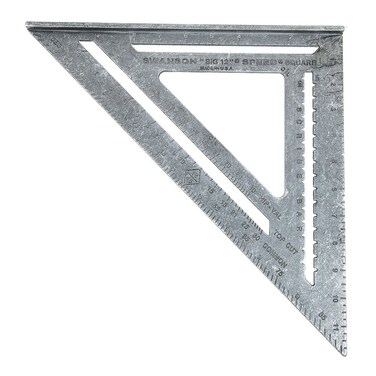 Swanson Tool Co Inc Swanson T0108 Big 12 Speed Square Layout Tool with Blue Book Plain gradations 12Inch