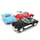 Set of 4 5 1957 Chevy Corvette 134 Scale BlackBlueRedWhite by Kinsmart