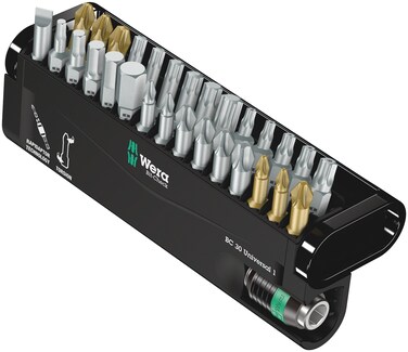 Wera  5056440001 BC Universal Rapidaptor BitCheck 30Piece Set