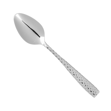 Fortessa Lucca Faceted 1810 Stainless Steel Flatware Serving Spoon 9Inch
