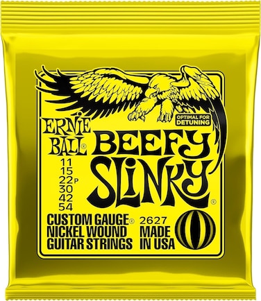 Ernie Ball Beefy Slinky Nickel Wound Electric Guitar Strings  1154 Gauge