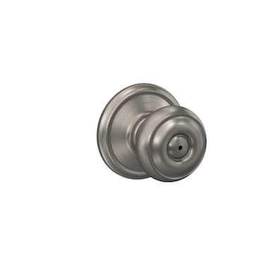 Schlage F40 V GEO 619 Georgian Door Knob Bed  Bath Privacy Lock Satin Nickel