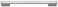 Atlas Homewares A826BN 858Inch EuroTech Collection Thin Square Rail Pull Brushed Nickel