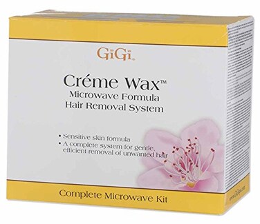 GiGi Crme Wax Microwave Kit for Hair WaxingHair Removal  Complete Hair Removal System