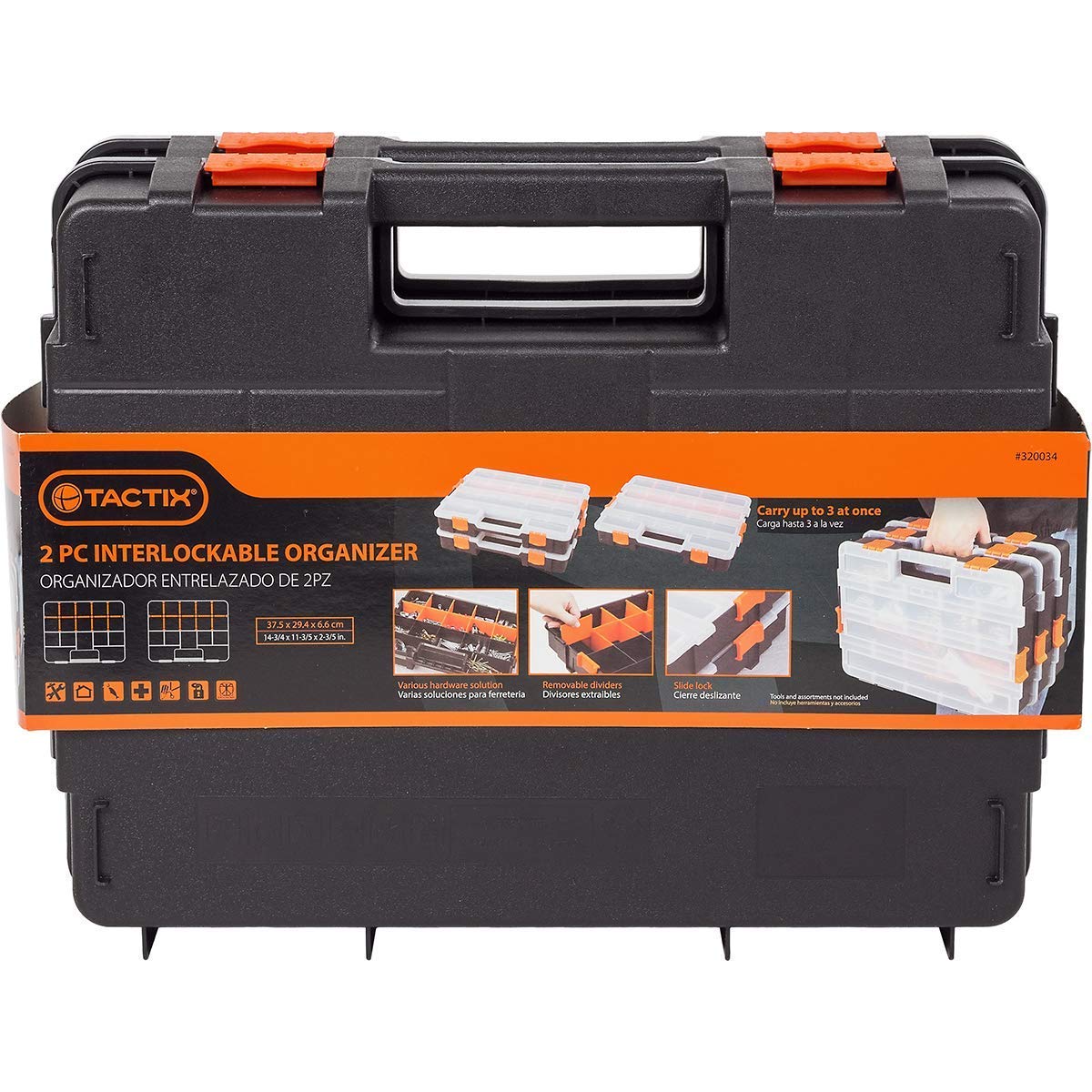 Buy Tactix 320034 15Compartment Interlocking Small Parts Organizer In ...