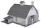 Walthers Trainline HO Scale Model Old Country Barn