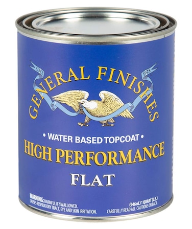 General Finishes High Performance Water Based Topcoat 1 Quart Flat