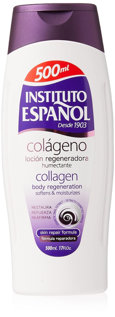 Avena Instituto Espanol Collagen body regeneration softens Moisturizes Locion de Colageno 500ml