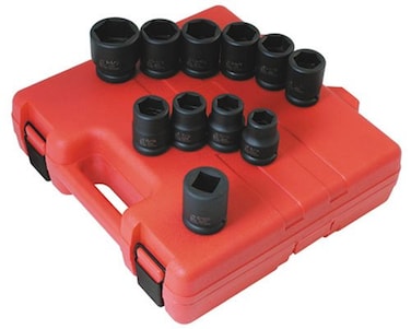 Sunex 4682 11 Piece 34Inch Drive Truck Service Impact Socket Set