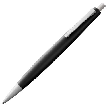 Lamy 2000 black  elegant ballpoint pen in robust fibreglass barrel  perfectly balanced  incl giant refill M 16 in line width M in black