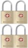 Brinks 16120471 TSA Approved 22mm Luggage Lock Solid Brass 4Pack