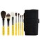 Bdellium Tools Professional Makeup Travel Line Basic 7pc Brush Set with RollUp Pouch
