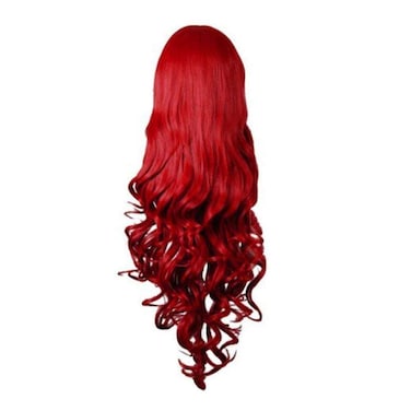 Rbenxia Curly Cosplay Wig Long Hair Heat Resistant Spiral Costume Wigs Anime Fashion Wavy Curly Cosplay Daily Party Red 32 80cm