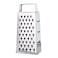 HIC Kitchen Professional Grater Zester Stainless Steel NonSlip Base and Handle 4 MultiGrating Surfaces