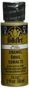 FolkArt Enamel Glitter and Metallic Paint in Assorted Colors 2 oz 4033 Metallic Gold