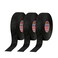 tesa 51608 Noise Damping PET Fleece Automotive Wire Harness Tape Black 19mm x 25m 3 Rolls