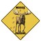 CROSSWALKS Moose Crossing 12 X 12 Aluminum Sign X281
