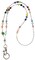 Hidden Hollow Beads Super Slim Multi Colored Womens Beaded Lanyard 34 Made in USA Keys ID Card Badge Holder Teacher Keys Cruise Phone Non Breakaway Stronger