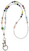 Hidden Hollow Beads Super Slim Multi Colored Womens Beaded Lanyard 34 Made in USA Keys ID Card Badge Holder Teacher Keys Cruise Phone Non Breakaway Stronger