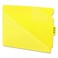 Smead End Tab Poly Out Guide TwoPocket Style Center Position Tab Extra Wide Letter Size Yellow 50 per Box 61966