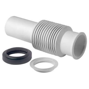 InSinkErator FDTOO Flexible Discharge Tube Retracts and extends 6 in to 10 in White  Black
