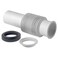 InSinkErator FDTOO Flexible Discharge Tube Retracts and extends 6 in to 10 in White  Black