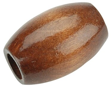 Pepperell PWB322202 Oval Wood Beads 32mm by 22mm Maple 6Pack