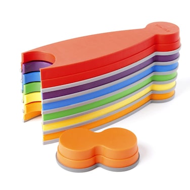 GONGE River Balance Course Set  7 Elements For Gross Motor Skills Development Multiple Path Creations  Safe and Sturdy  Ages 2 Vibrant