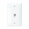 Leviton 80781W Standard Video Wall Jack F Connector White