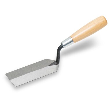 MARSHALLTOWN Margin Trowel 5 x 2 Inch Spread Mortar and Tile Adhesive Durable High Carbon Steel Wood Handle Tile Trowel Made in the USA 52