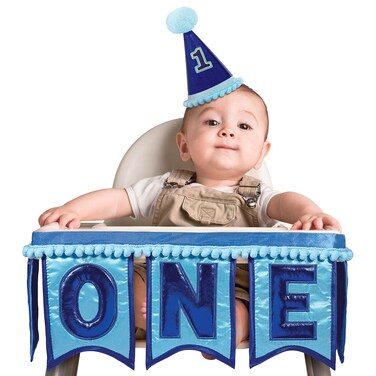 Amscan Blue7 x 39 1st Birthday Deluxe High Chair Decoration 1 Piece