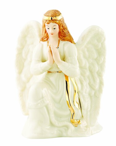 Belleek 7244 Christmas Classic Nativity Angel Figurines White