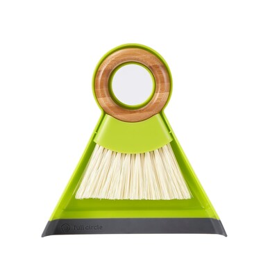 Full Circle Cleaning Tiny Team Mini Brush  Dustpan Set Green