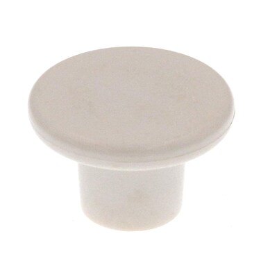 Amerock  Cabinet Knob  White  114 inch 32 mm Diameter  Everyday Heritage  1 Pack  Drawer Knob  Cabinet Hardware