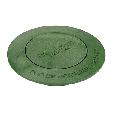 NDS 420C PopUp Drainage Emitter for 3Inch  4Inch Drain Fittings Works with Drainage Systems Including Catch Basins Green Plastic