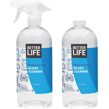Better Life Natural Streak Free Glass Cleaner 32 Ounces Pack of 2 24425