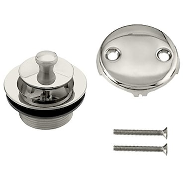 Westbrass Twist  Close Tub Trim Set with TwoHole Overflow Faceplate Polished Nickel D94205