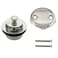 Westbrass Twist  Close Tub Trim Set with TwoHole Overflow Faceplate Polished Nickel D94205