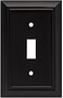 Franklin Brass 64219 Architectural Single Toggle Switch Wall Plate Matte Black