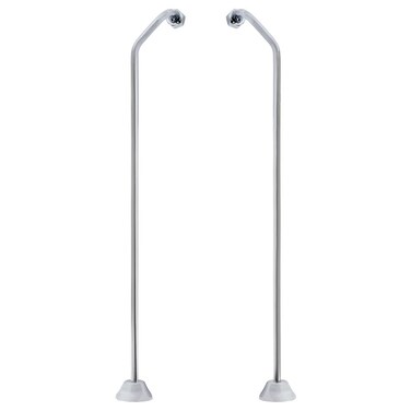 Kingston Brass CC471 Vintage Double Offset Bath Supply 25Inch Polished Chrome