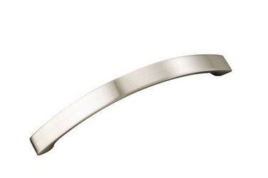 Hickory Hardware 1 Pack Solid Core Kitchen Cabinet Pulls Luxury Cabinet Handles Hardware for Doors  Dresser Drawers 5 Inch Hole Center Satin Nickel Raleigh Collection