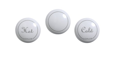 Kohler GP10777910 Plug Button with Fairfax Centerset Faucet White One Size