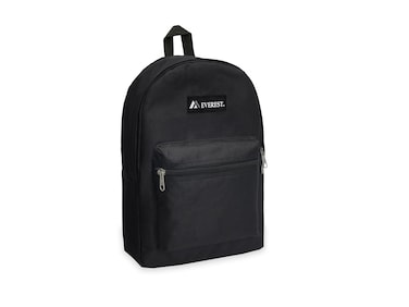 Everest Luggage Basic Backpack Black Medium