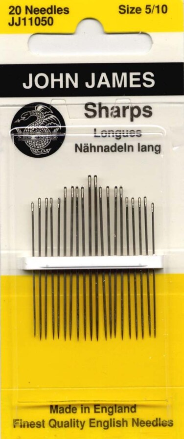 Colonial Needle Sharps Hand NeedlesSize 510 20Pkg